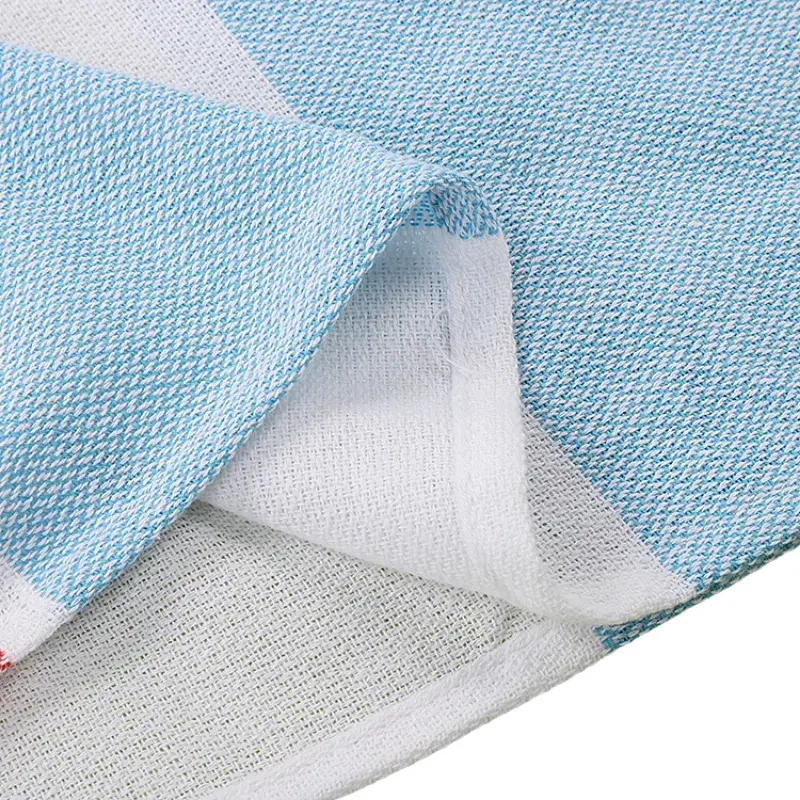 Thumbnail: Kids' Turkish Beach Towel 100% Cotton Oversized Striped Tassels