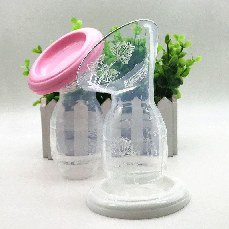 Thumbnail: Full Silicone Manual Breast Pump Manual Breast Pump Breast Milk Collector To Co