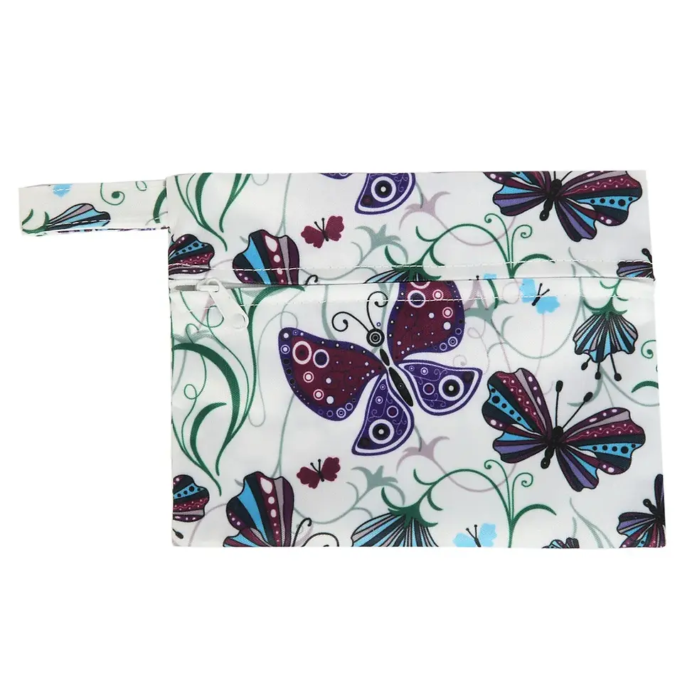 Thumbnail: 1 Small Mini Wet Bag Reusable for Sanitary Menstrual Pad Tampon Zippered