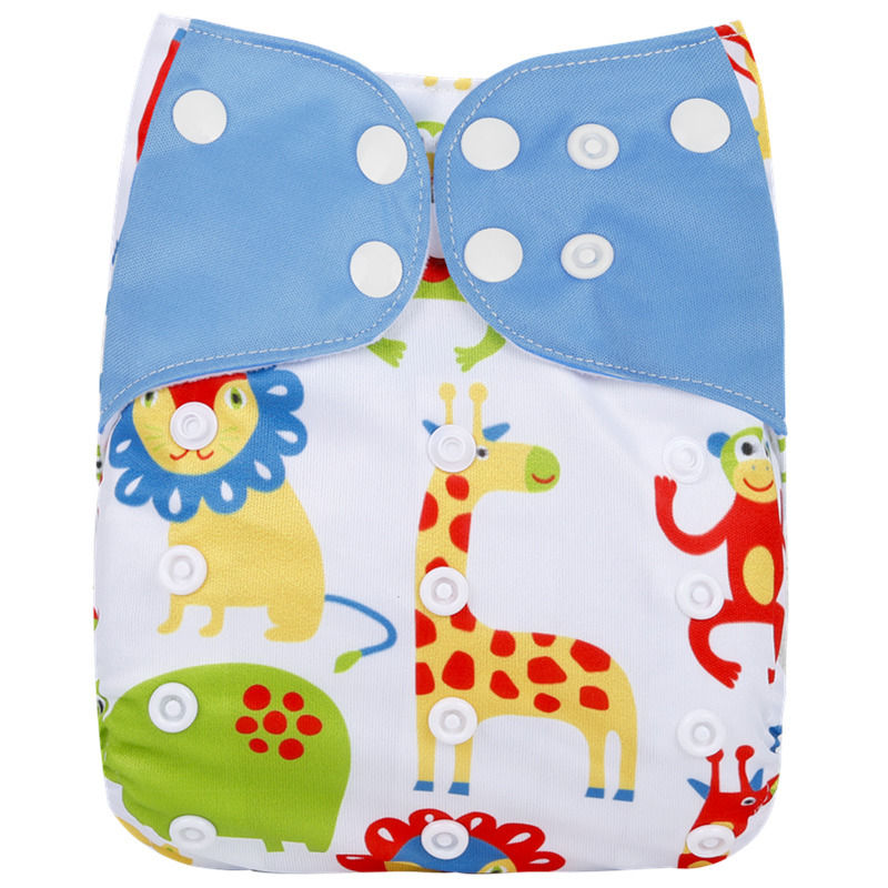 Thumbnail: Cross-border Explosions Spot Pocket Baby Washable Diapers Digital Printing Pock
