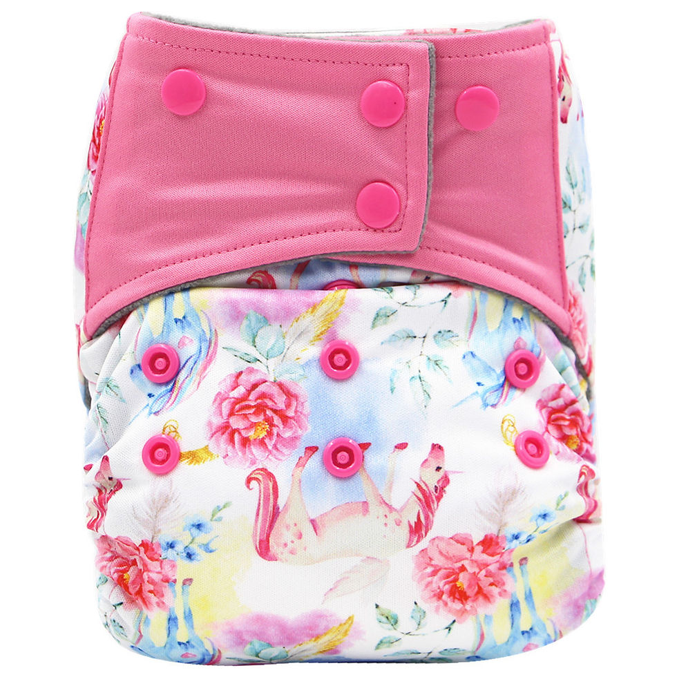 Thumbnail: AIO Summary Washable Cloth Diaper New Printed Leak-proof Diaper Breathable Adju