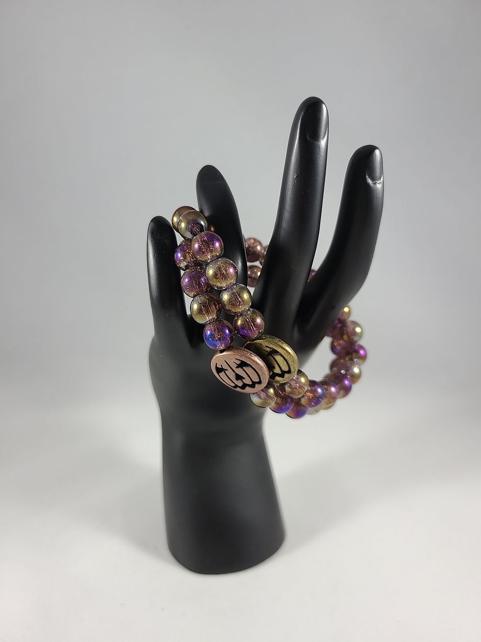 Opal Pumpkin Beaded Bracelet