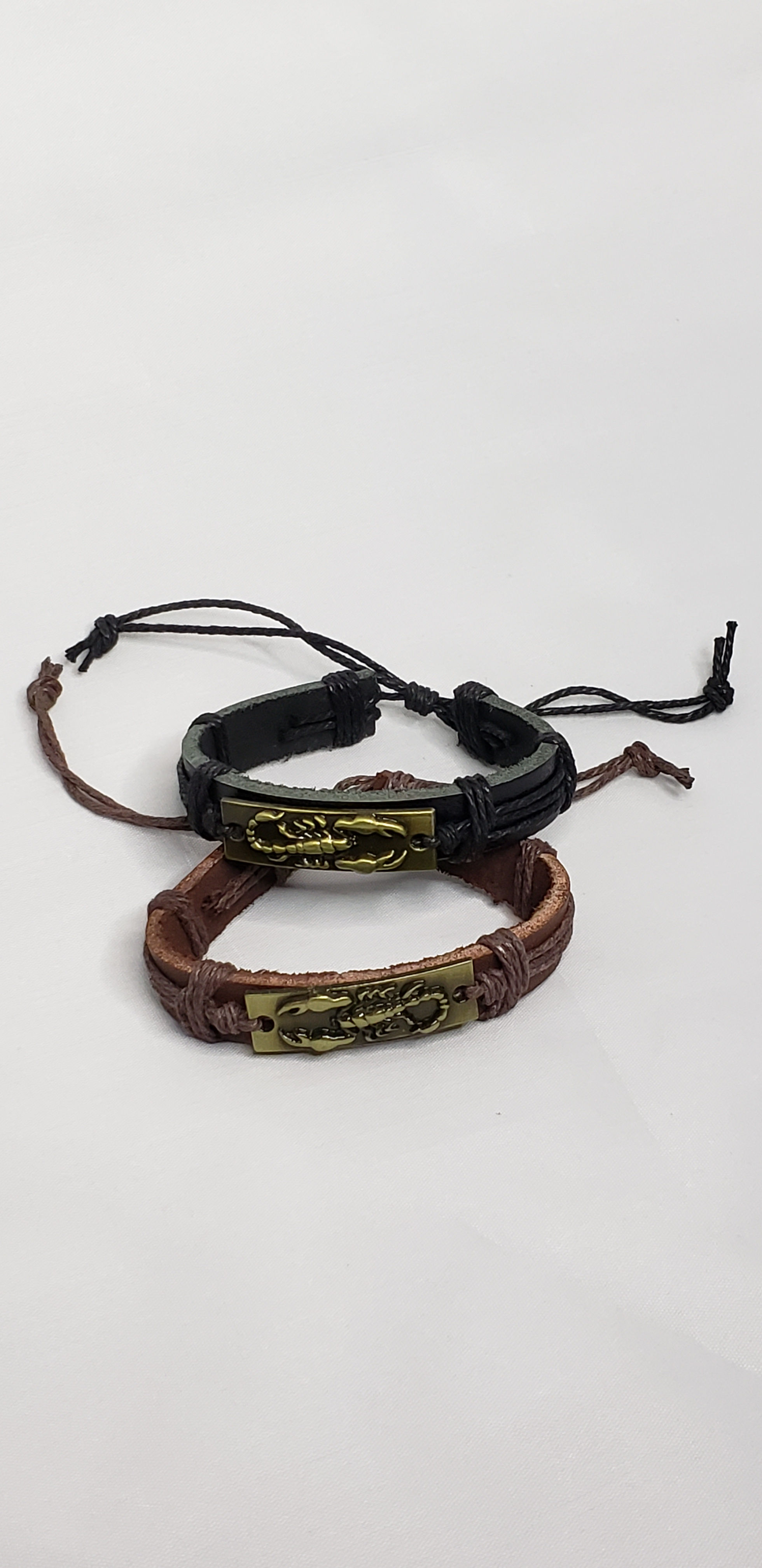 Leather Scorpion Bracelet