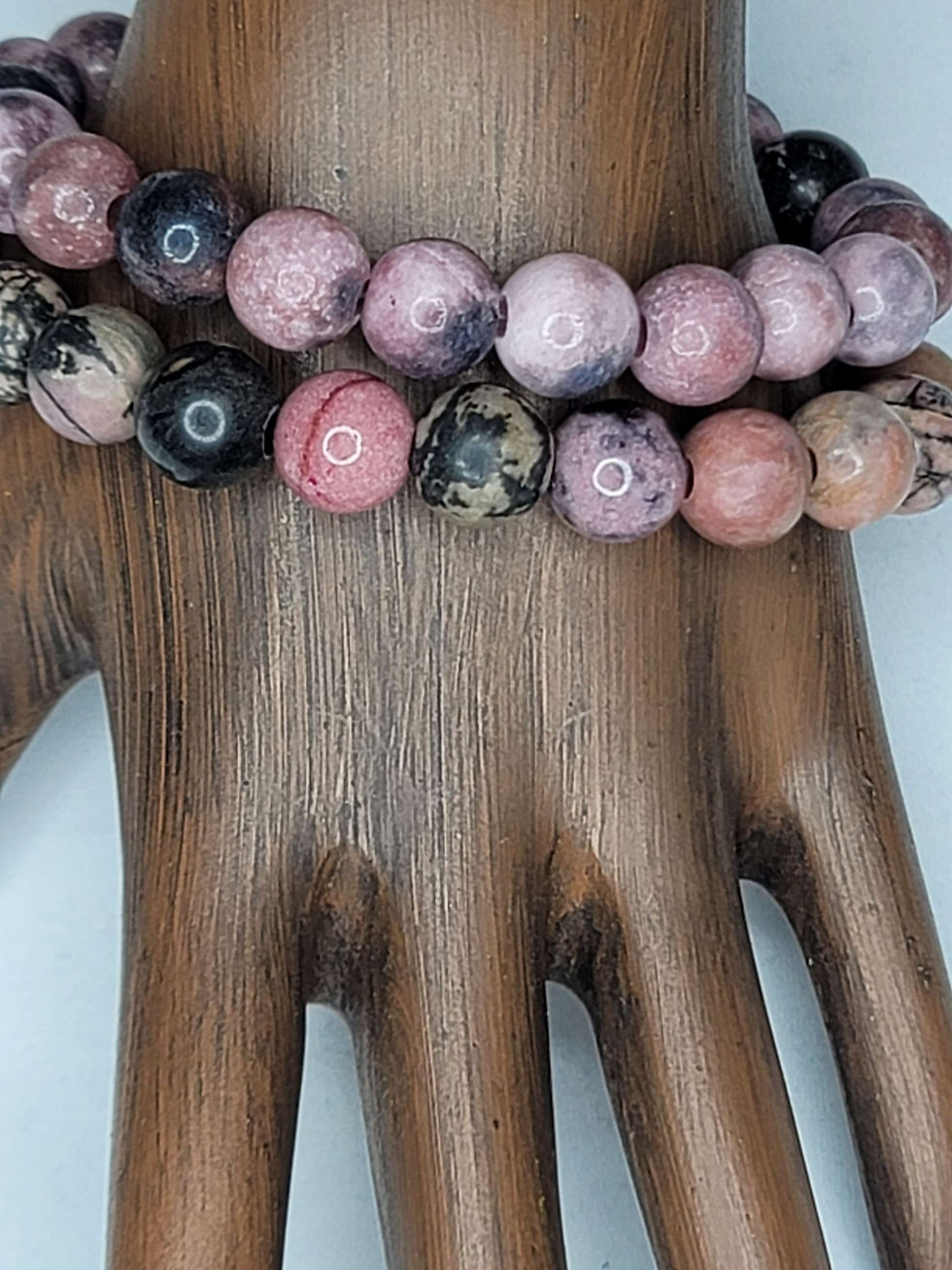 Thumbnail: Rhodonite Beaded bracelet