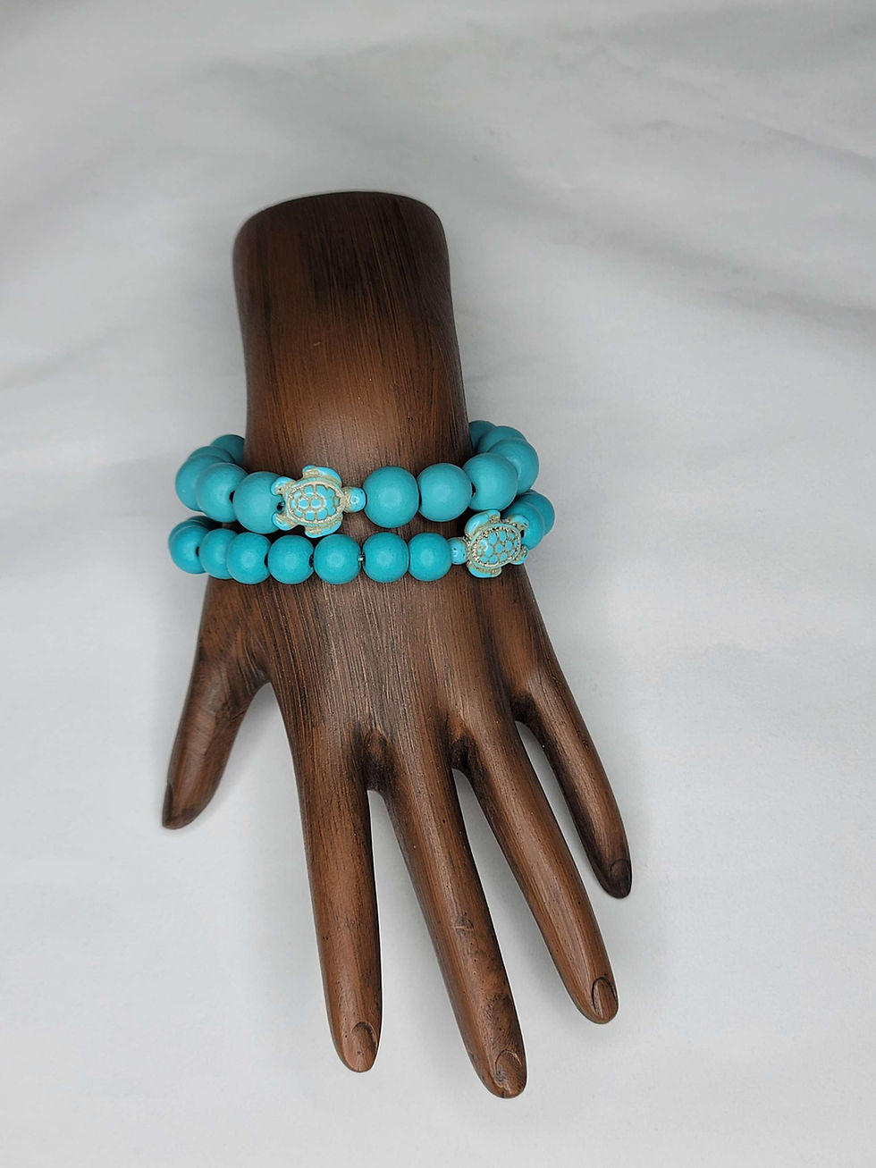 Thumbnail: Sky Blue Turtle Beaded Bracelets