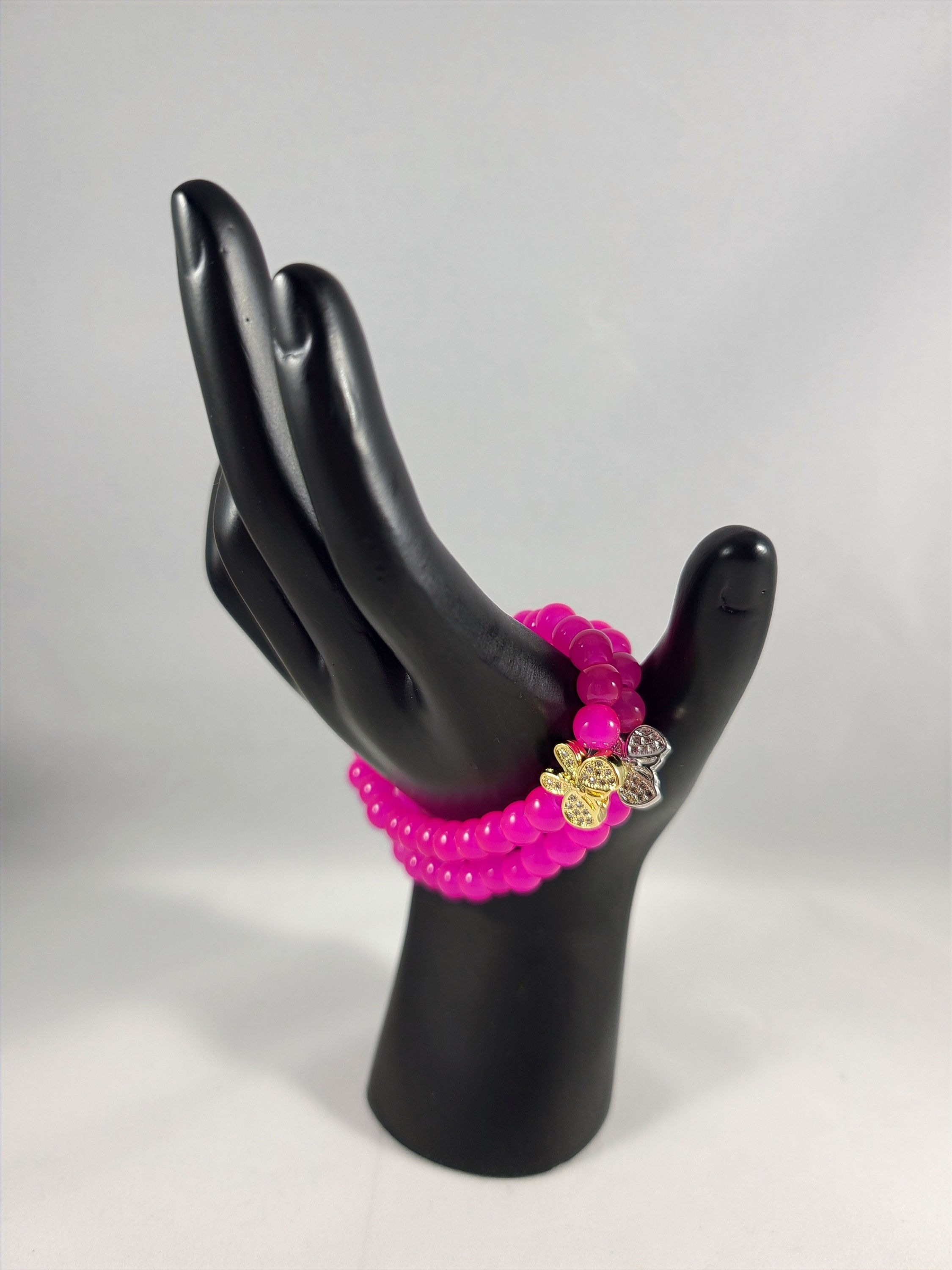 Butterfly Charm Beaded Bracelets 