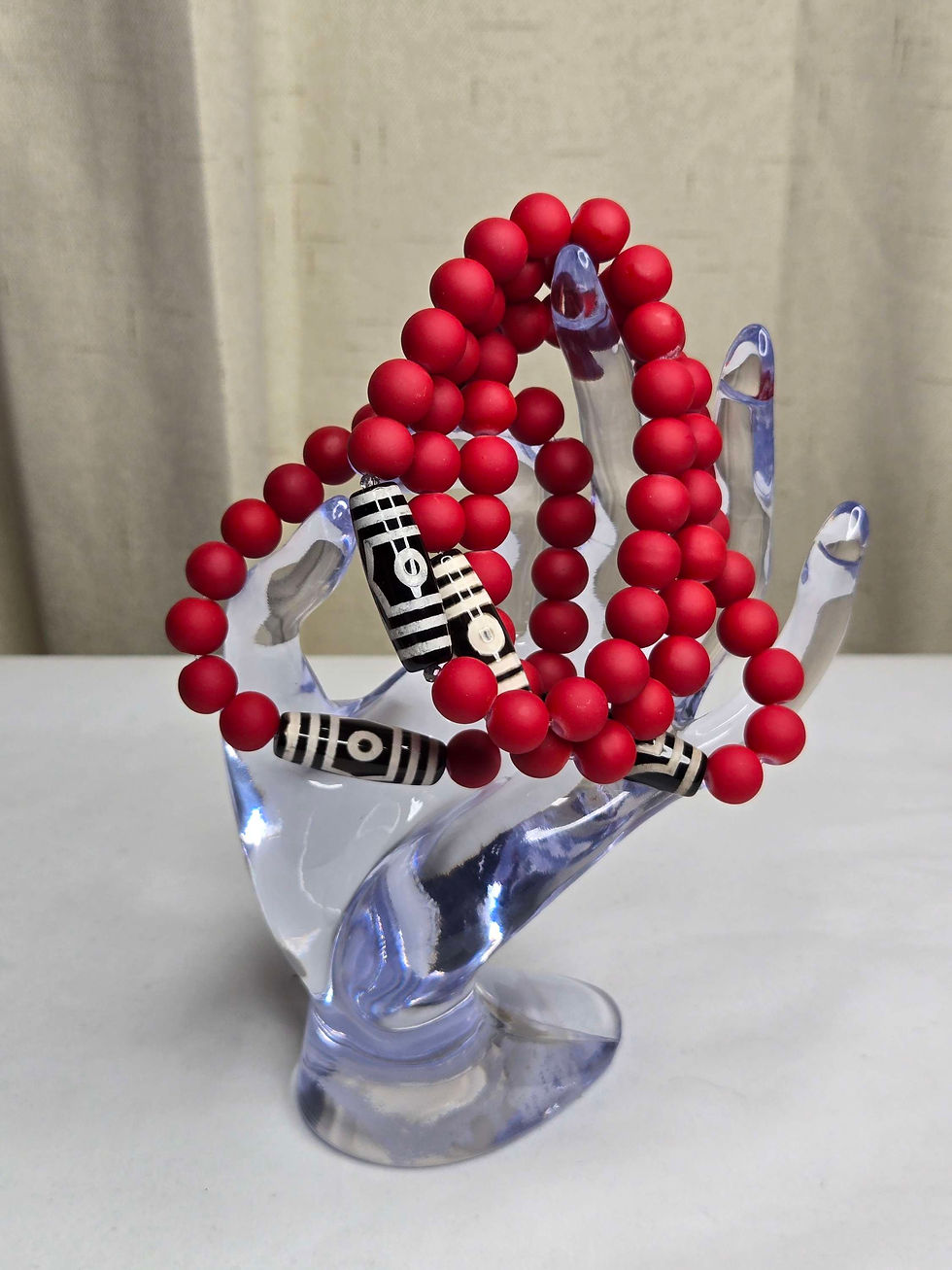 Thumbnail: Red White and Black All Over Bracelet