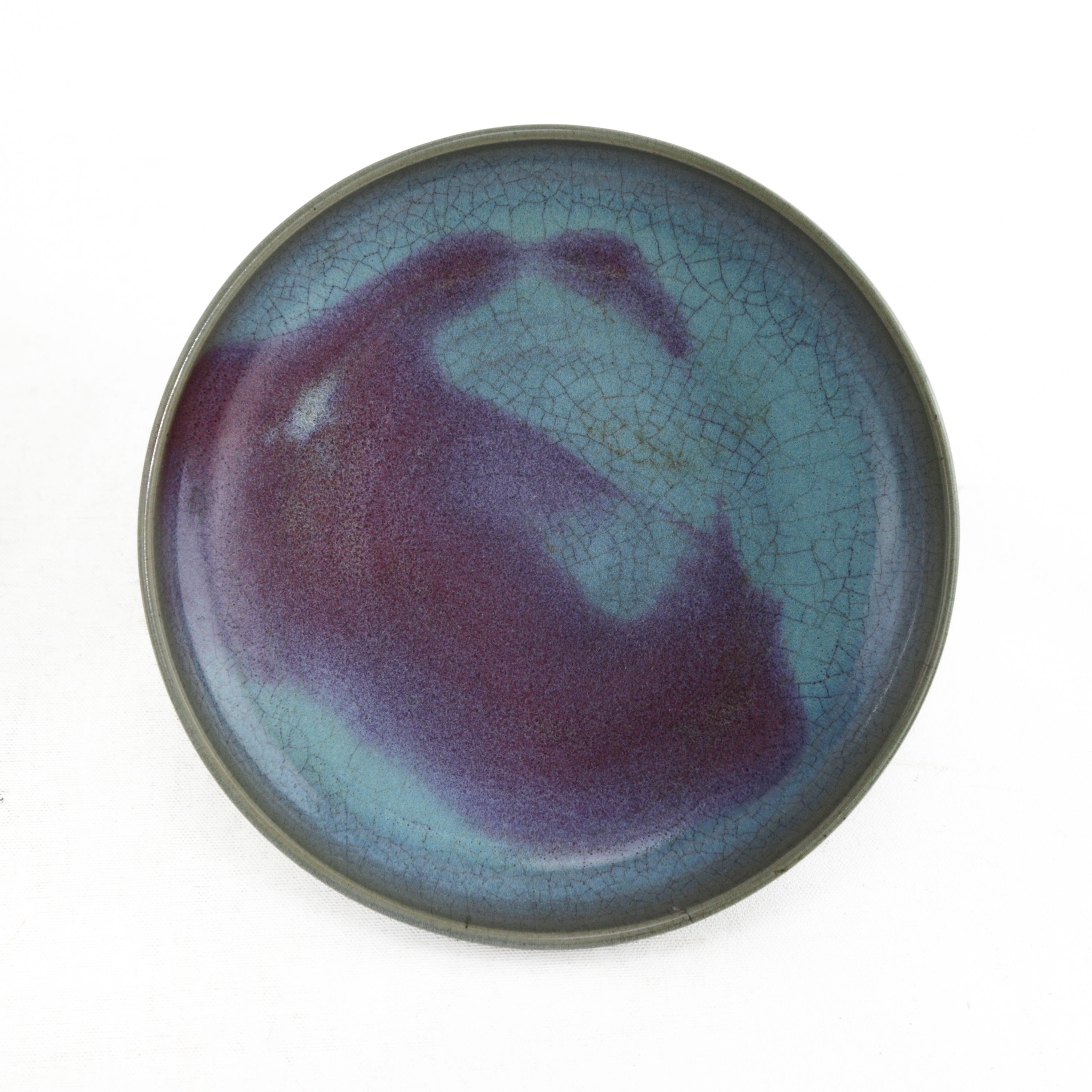 Yuan Jun Ware Purple-Splashed Washer