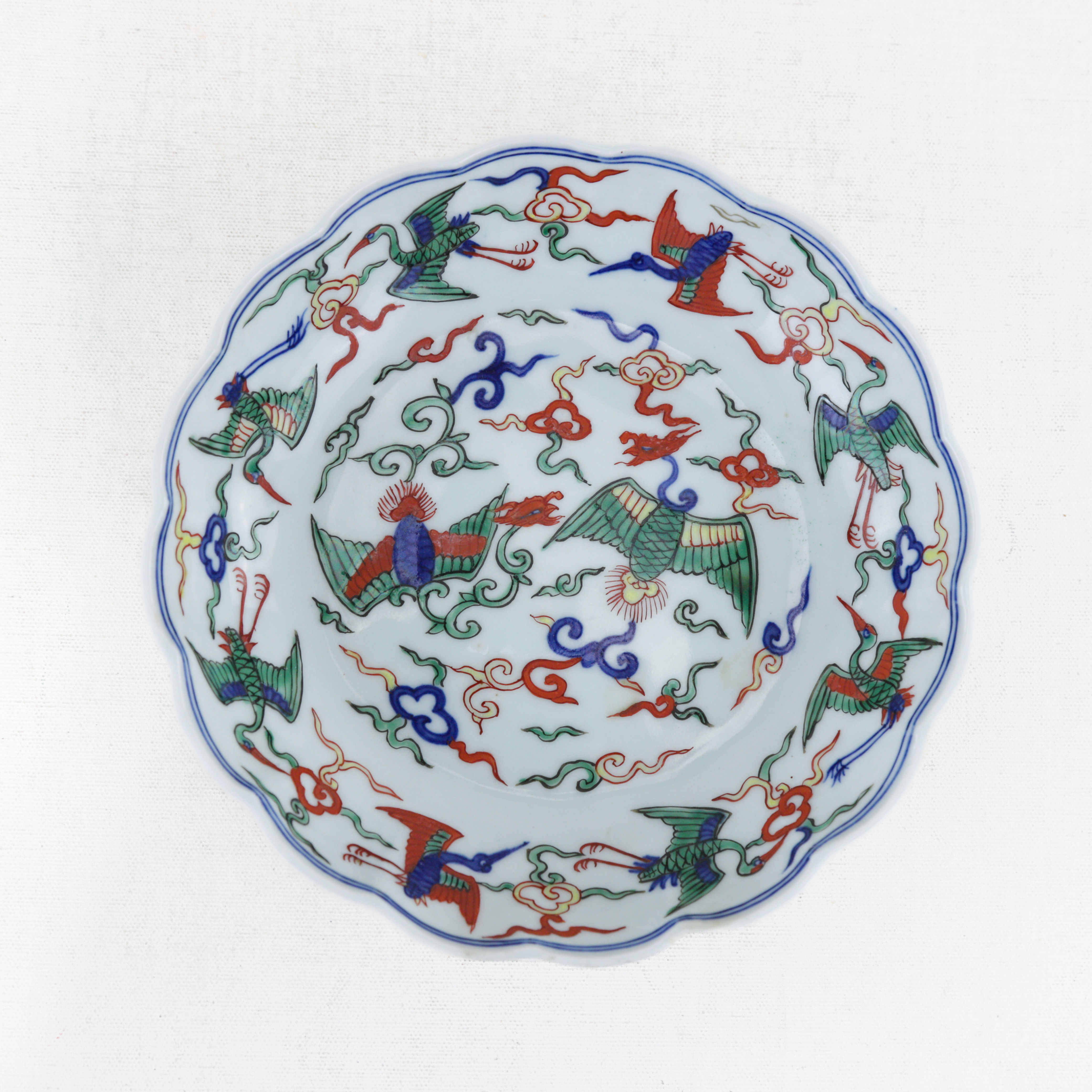 Ming Wanli Famille Verte Plate, Wanli Mark