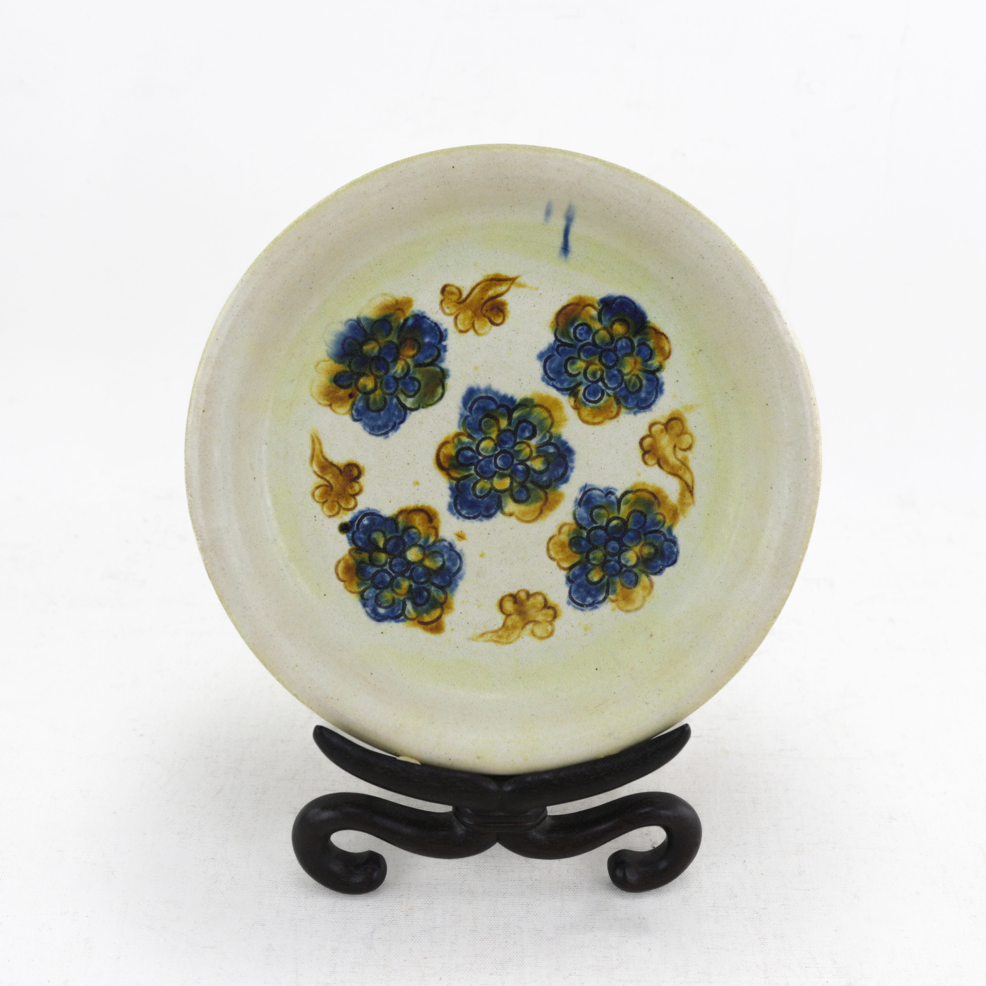 Late Tang Dynasty Sancai Engraved Plate