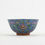 Thumbnail: A blue-bottomed famille rose flower bowl with a Yongzheng reign mark.