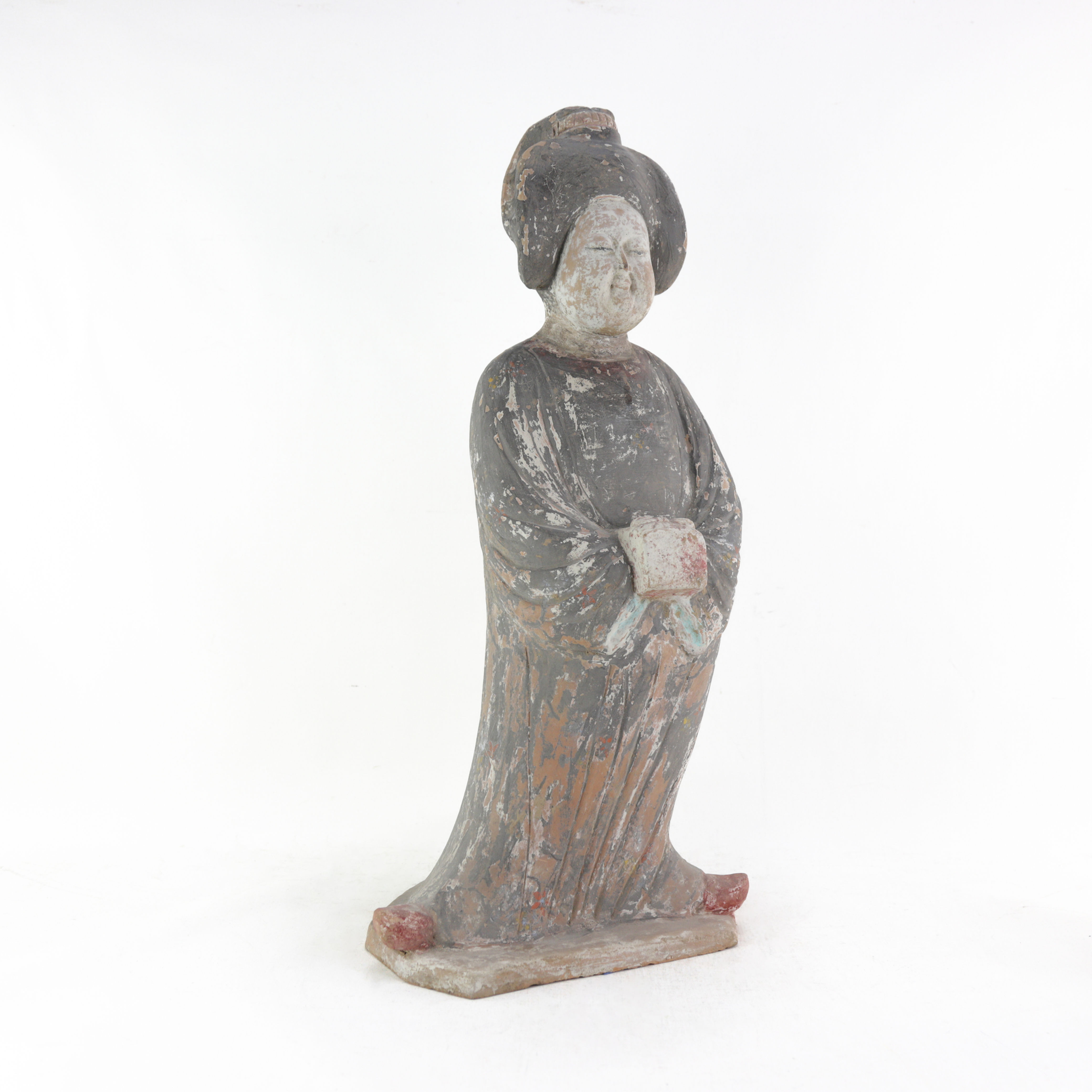Chinese Tang Dynasty Pottery Figurine "Fat Lady"