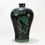 Thumbnail: Chinese Black-Ground Green-Enamelled Meiping Vases with Double Dragon Design