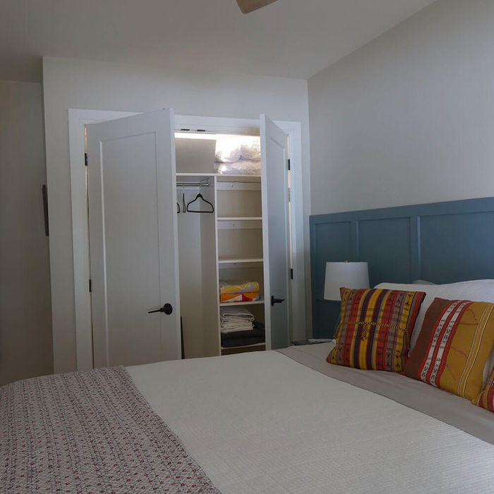 Windfall Cottage blue bedroom