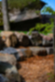 rock retaining wall