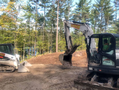morden construction excavators