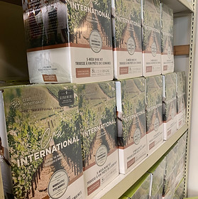 Wine making kit boxes stacked