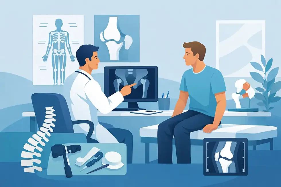 Ablauf der orthopädischen Erstuntersuchung beim Wahlarzt