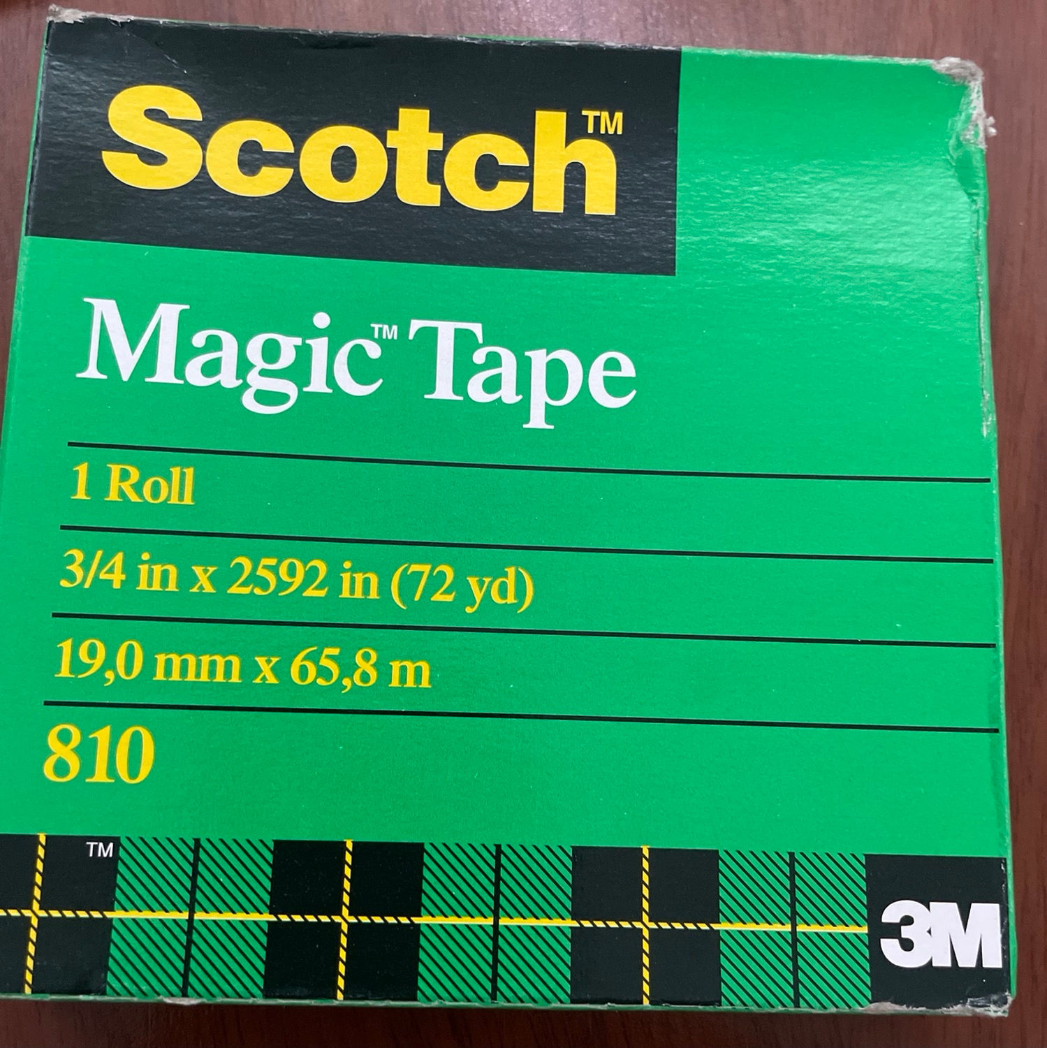 outlet - Cinta adhesiva Magic Tape 810 Scotch 19mm x 65,8 mts