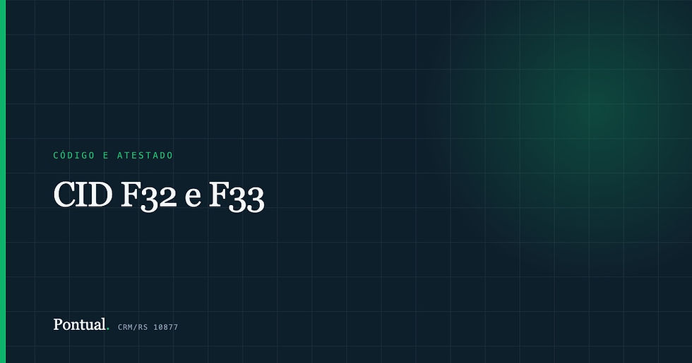 CID F32 e F33: o que a depressão significa no seu atestado