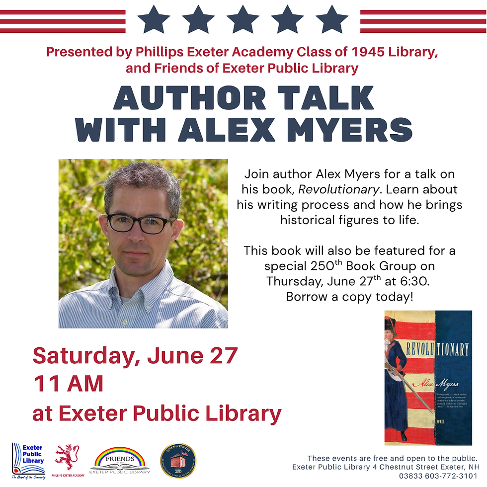 Author Talk: Alex Myers