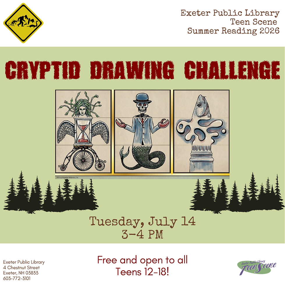 Teen Summer Reading: Cryptid Drawing Challenge