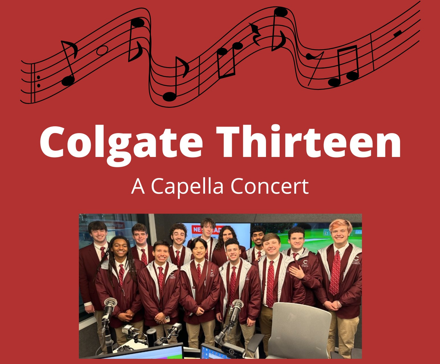 Colgate Thirteen A Capella Concert Exeter Public Library NH