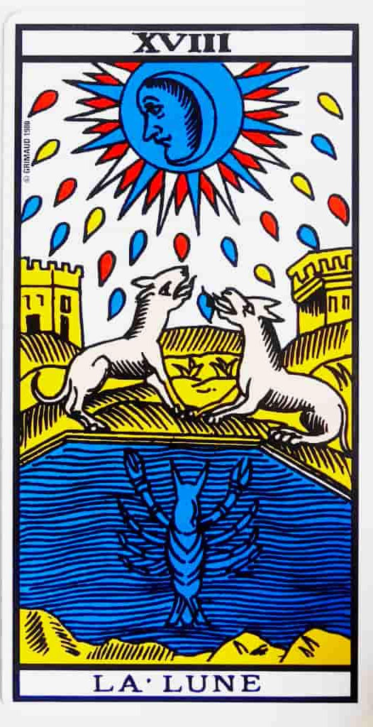 La Lune dans le tarot de Marseille