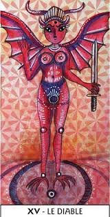 Le Diable est une figure souvent cornue et androgyne