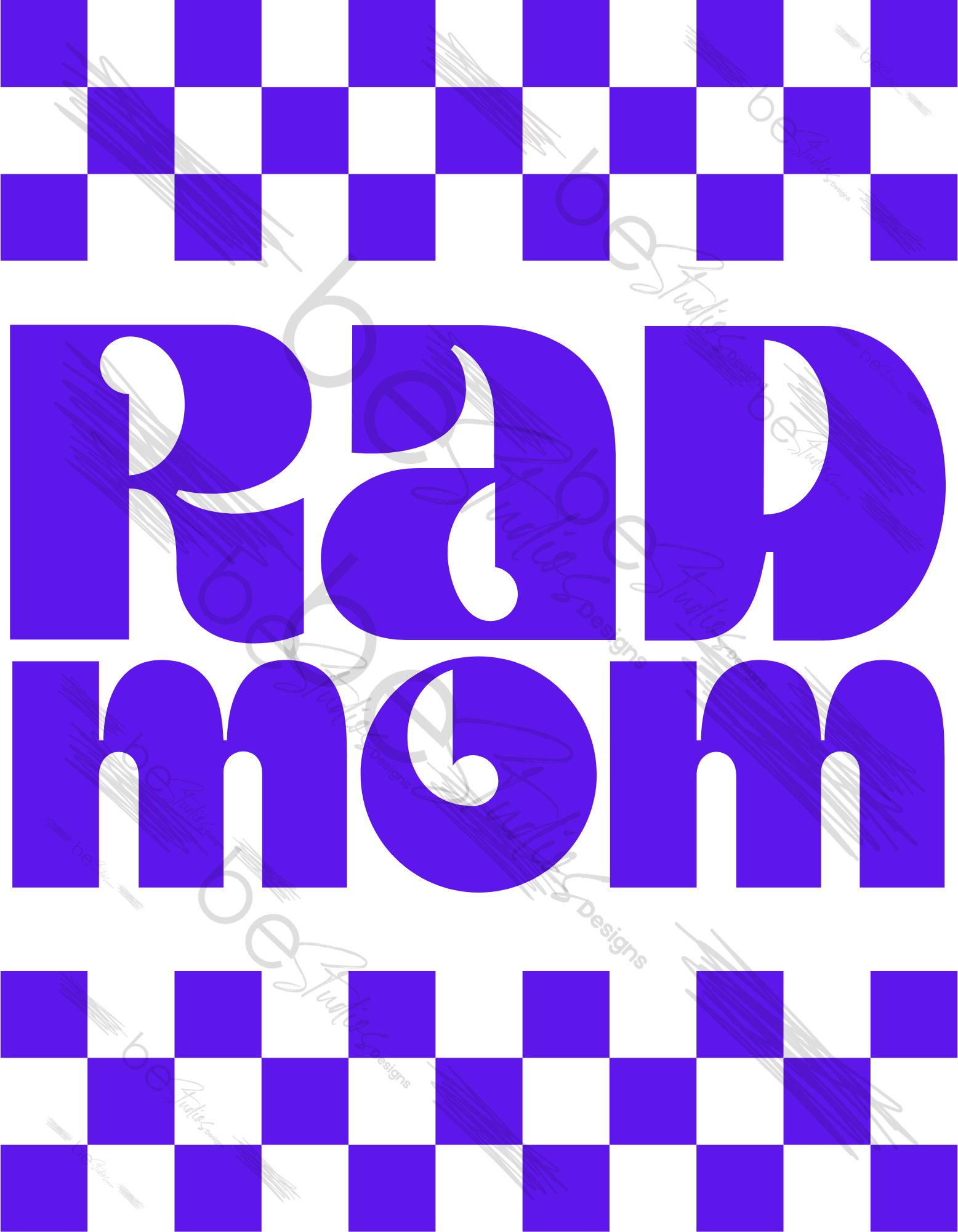 Rad Mom Purple Digital Design