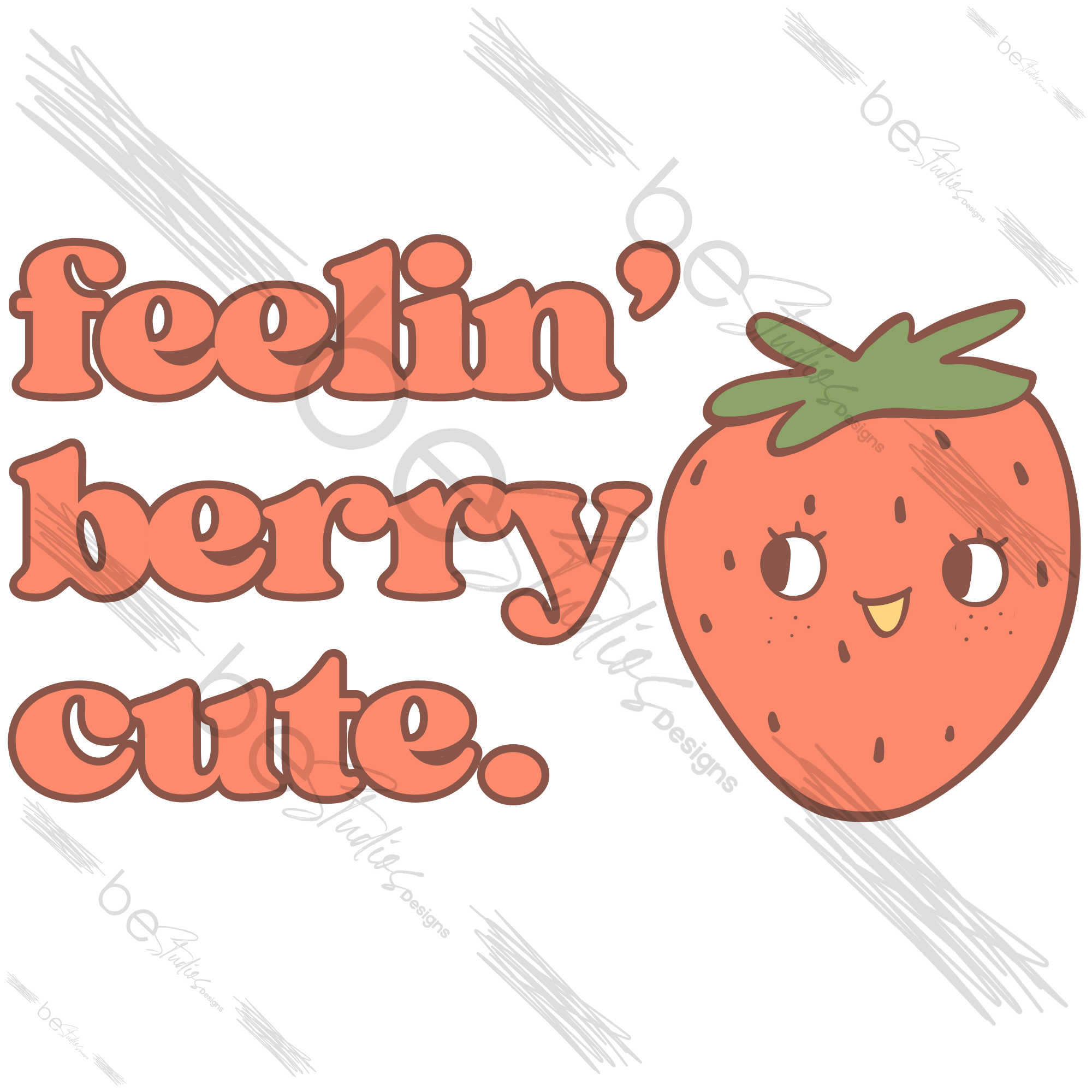 Feelin Berry Cute Digital Design