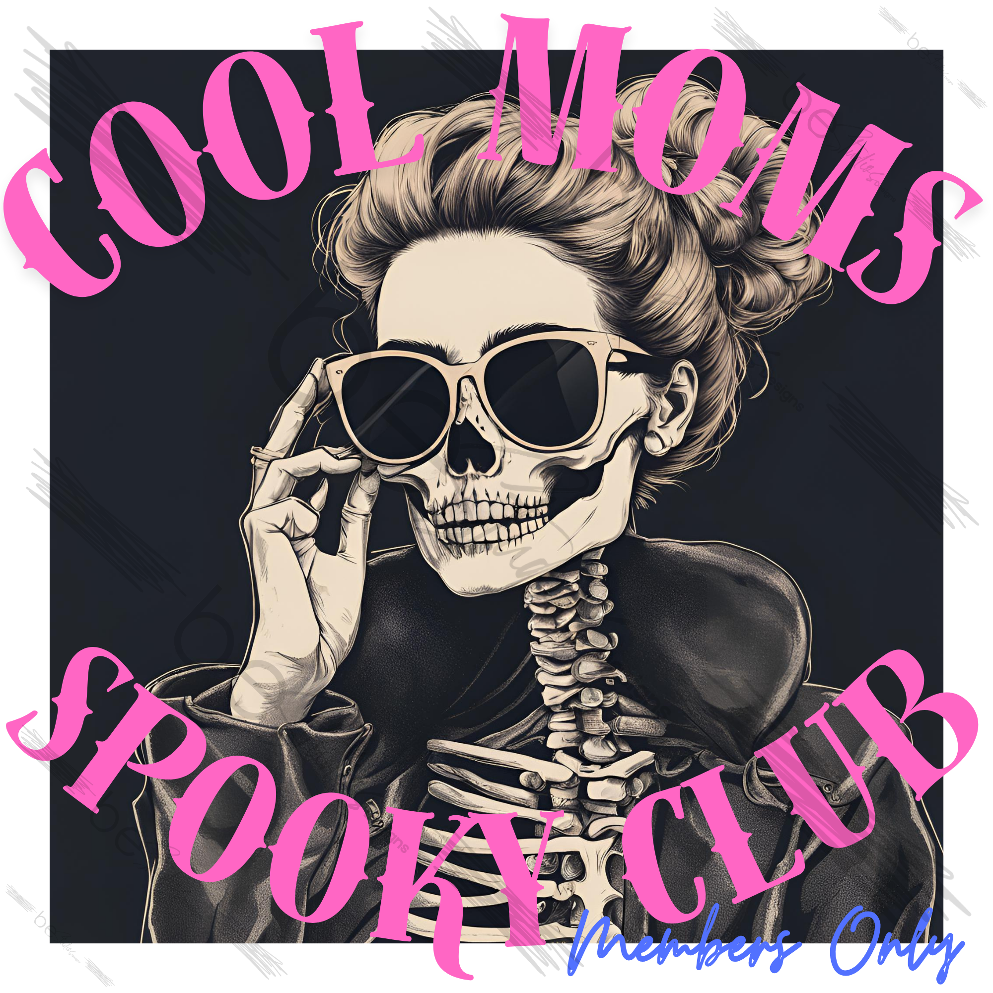 Cool Mom's Spooky Club Digital Design