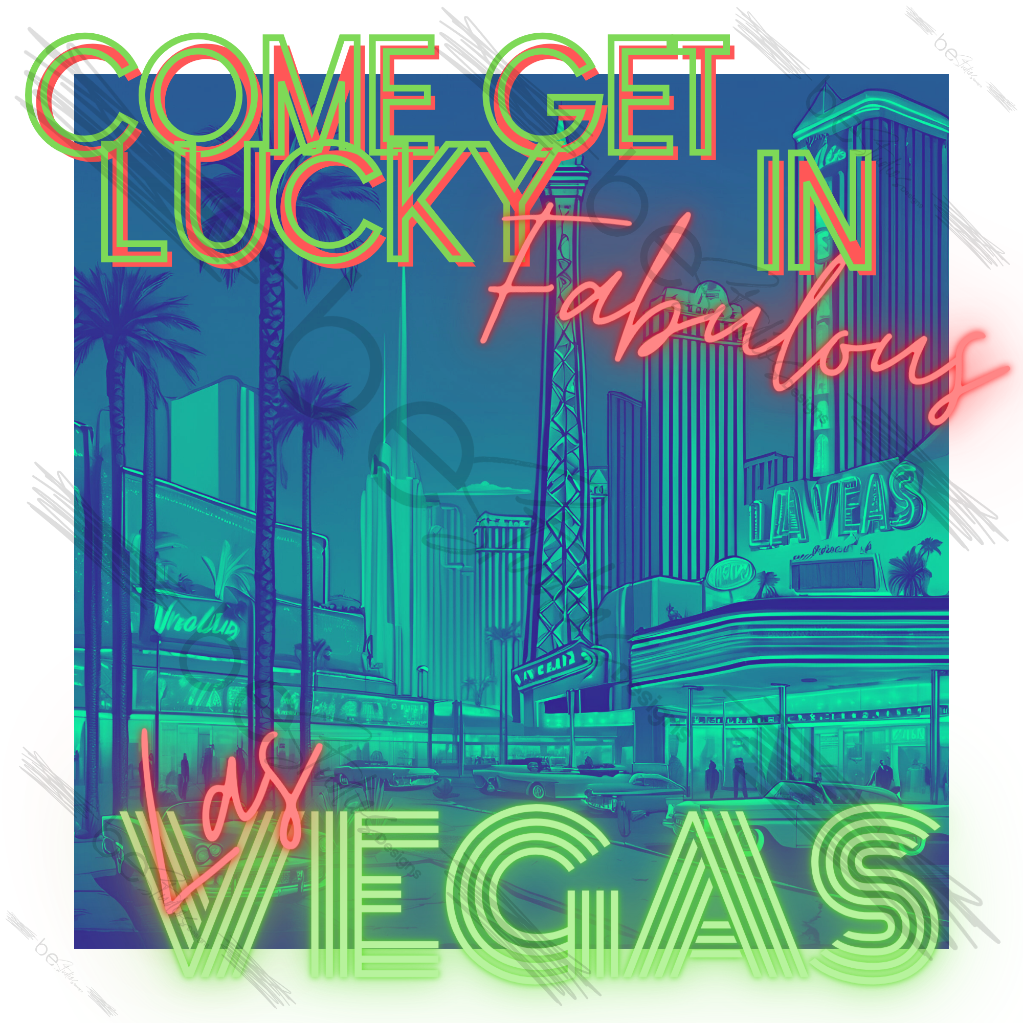 Come Get Lucky In Las Vegas Digital Design