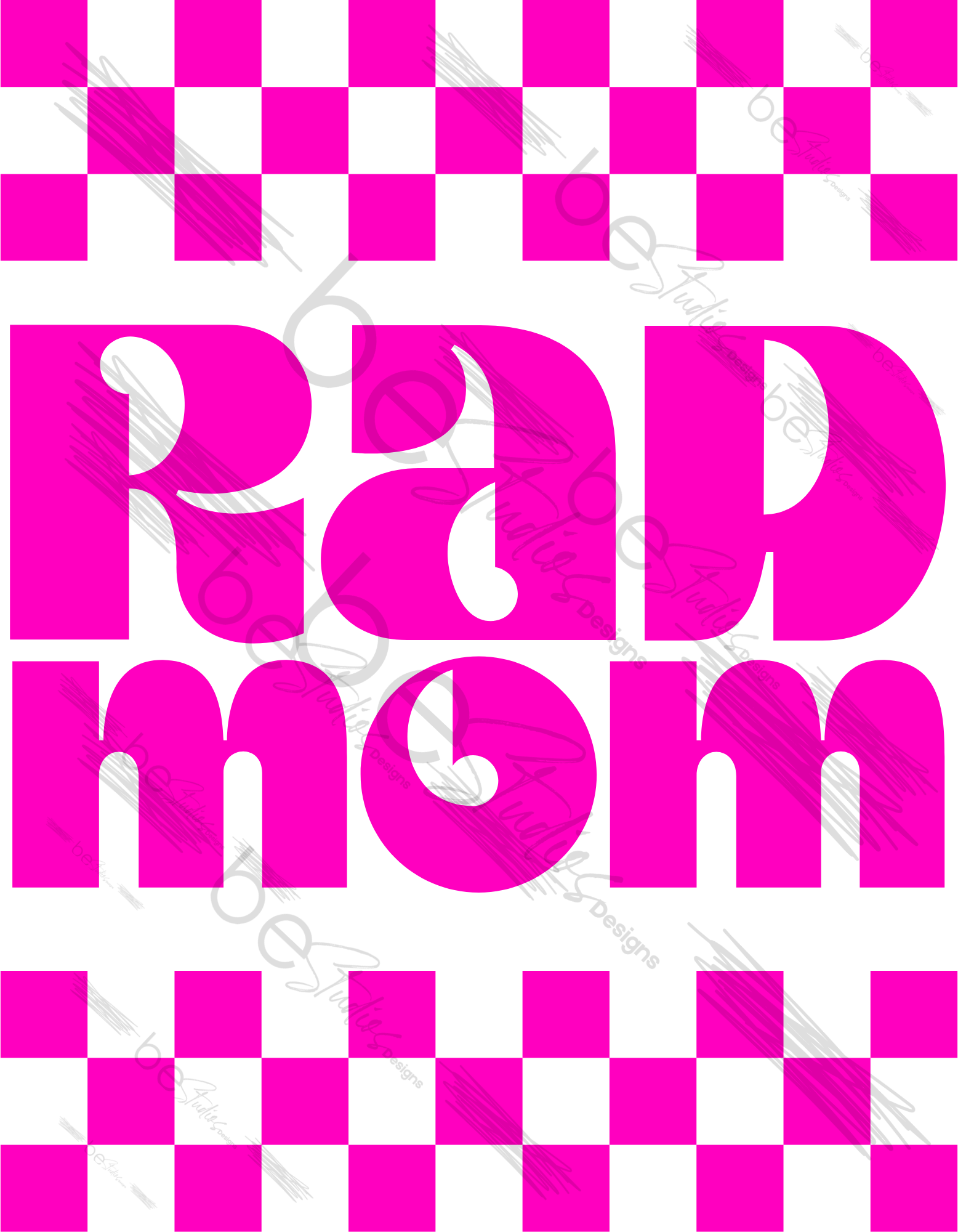 Rad Mom Pink Digital Design