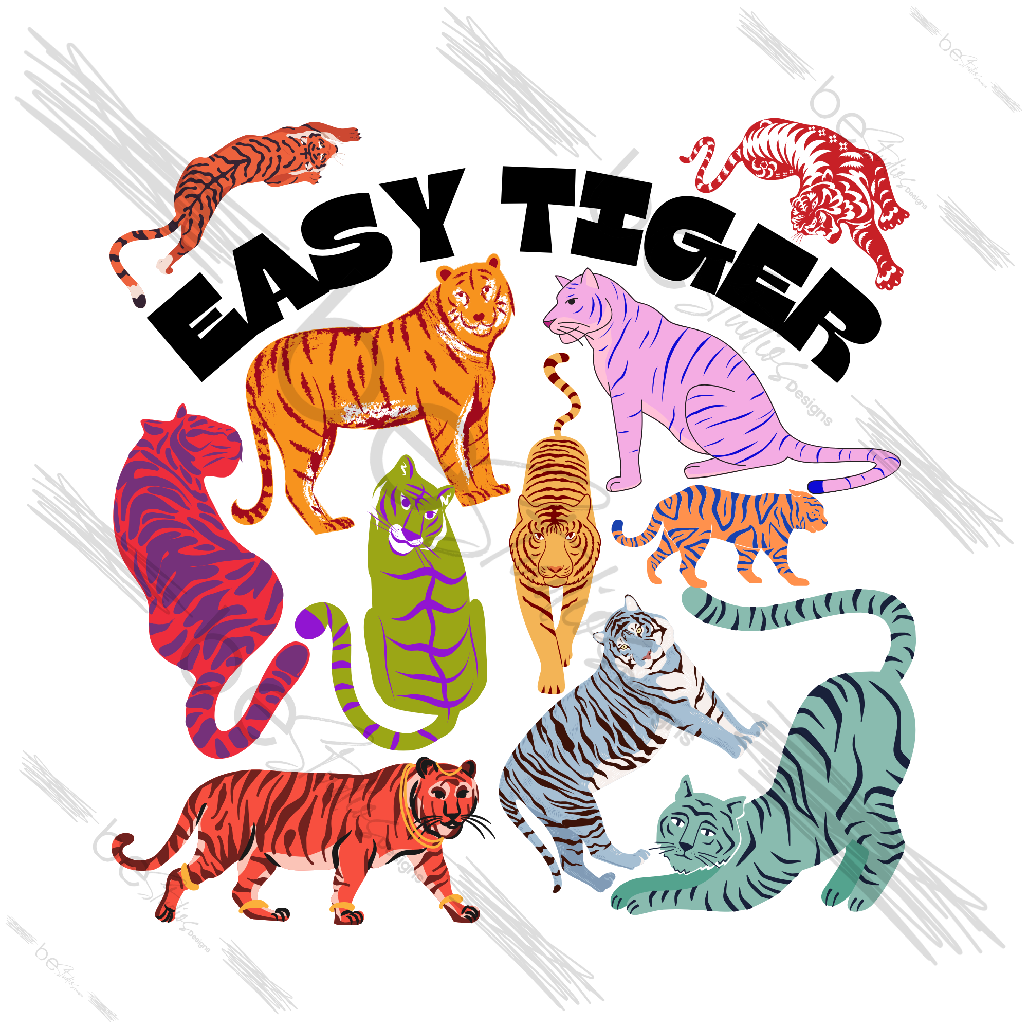 Easy Tiger Small Digital Design
