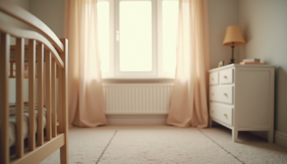 Calm baby room for great sleep