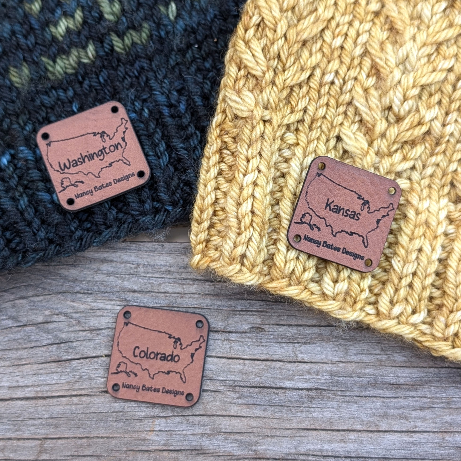50 States Collection Beanie Labels