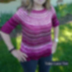 Yoke Lace Tee is great for pairing 2 ombres or a solid and an ombre