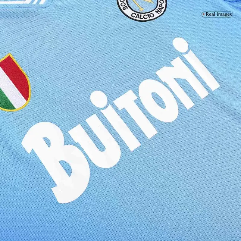 Miniatura: Men's Retro 1986/87 Napoli Home Soccer Jersey Shirt