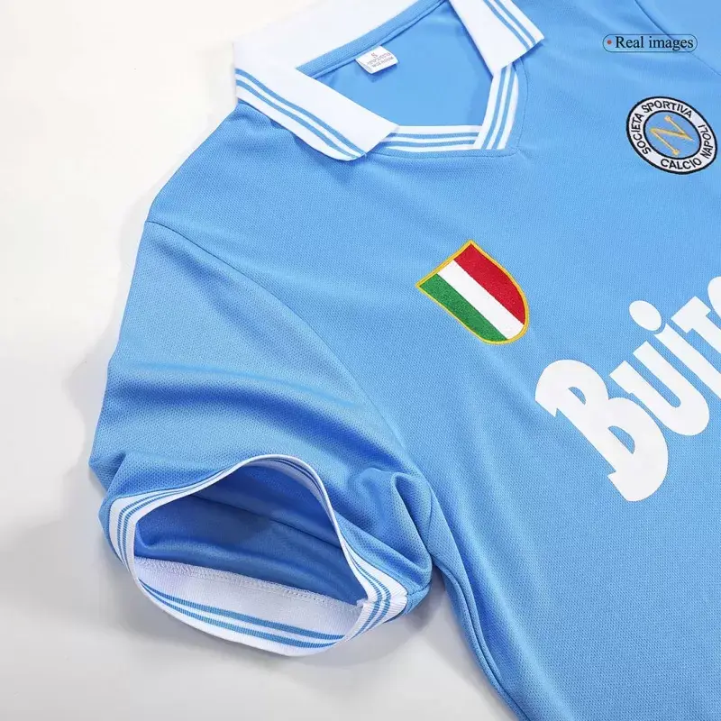 Miniatura: Men's Retro 1986/87 Napoli Home Soccer Jersey Shirt