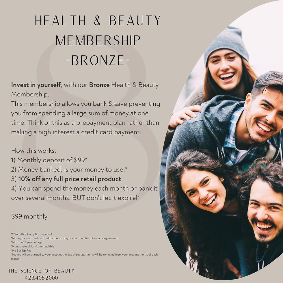 Health & Beauty Membership BRONZE TheScienceOfBeauty