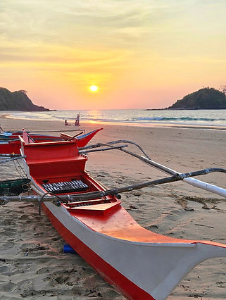 Sunset view on Nacpan Beach