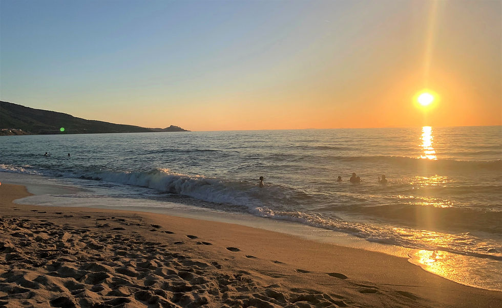Sunset sur la plage