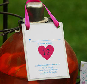 Heart table card