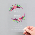 Spring Floral Invitation - Clear Acrylic .webp