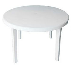 Mesa Redonda de Plástic