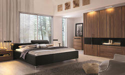 Walnut & Black Trim