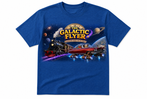 GPT Image 2 - Place _IMG_1 on a blue medium size T-shirt to go into a catalog_3.png