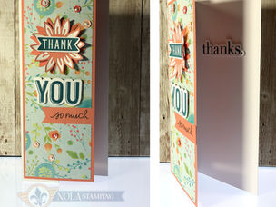 Thank you So Much Slimline Version #4 - Stamp of the Month!