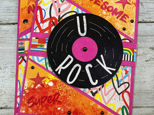 Awesome U Rock Card with Fresh Paint